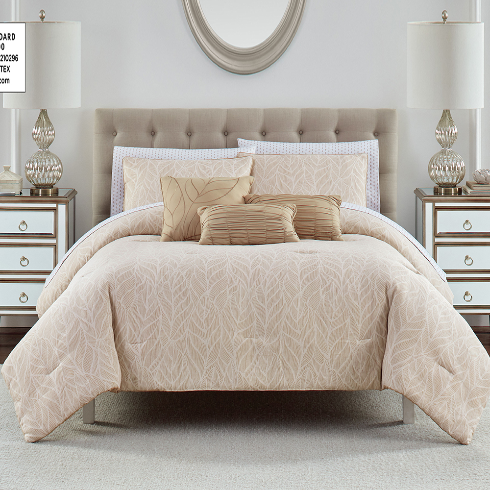 99,99% polyesterin jacquard-langanvärjätty Comforter 6-LEBES -sarja