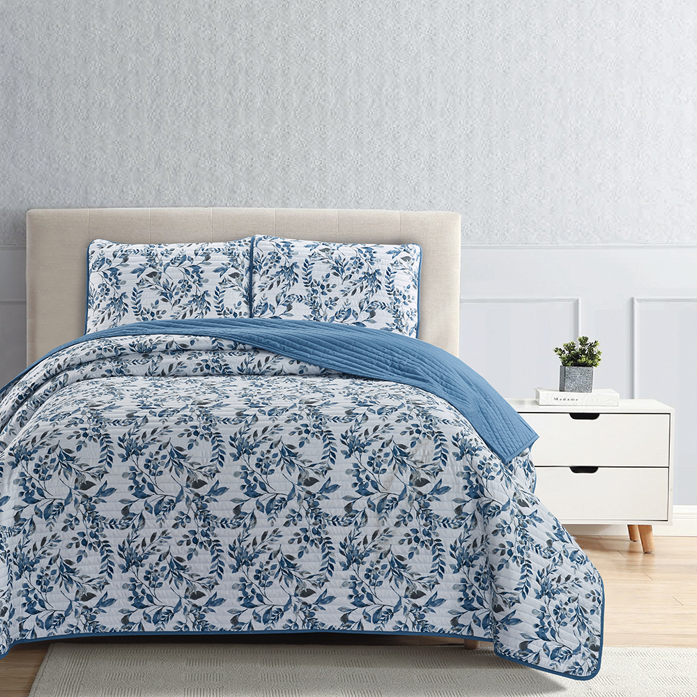 99,99% polyesteripainettu peittopenkki kansi 3-kappaleinen sarja